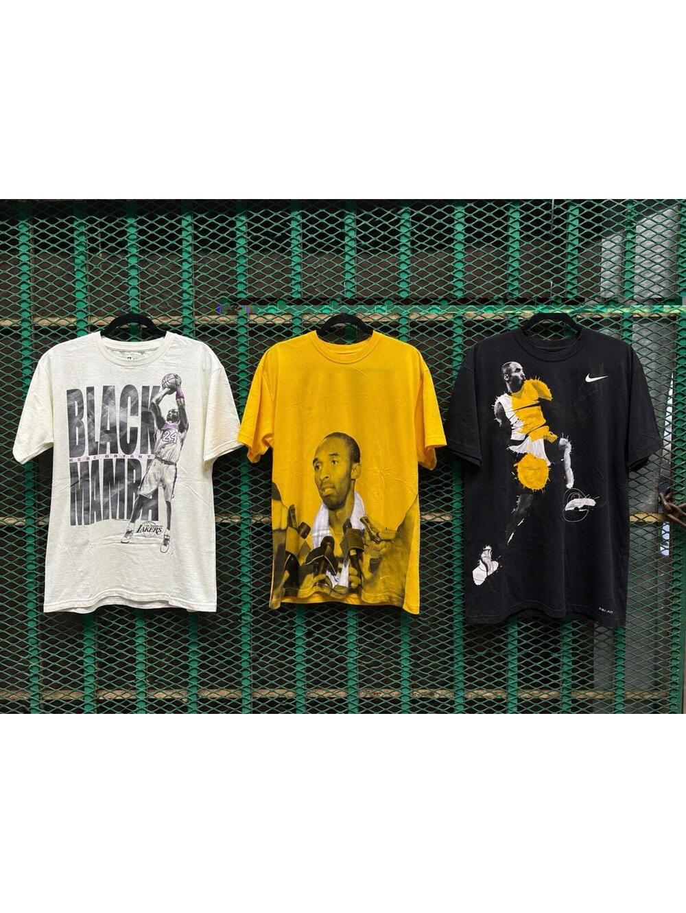 3 TEES!! Kobe Bryant Shirt Lot Size Medium Nike Majestic Y2K Vintage Basketball